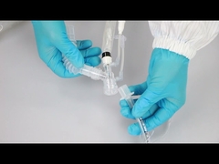 Sistema de succión cerrado de piezas MCREAT 24H Y (codo giratorio doble, integrado en adaptador MDI)