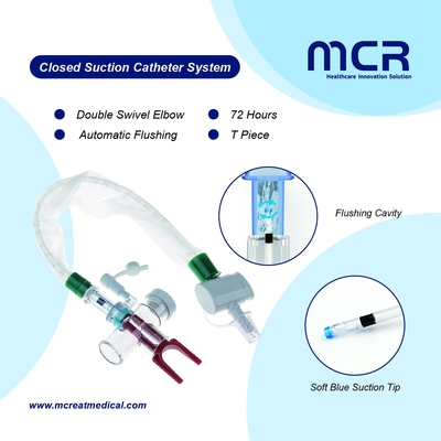 Un buen precio. Sistema de catéter de succión cerrado MDI puerto turbo enjuague 72H CE/ISO13485/FDA en línea
