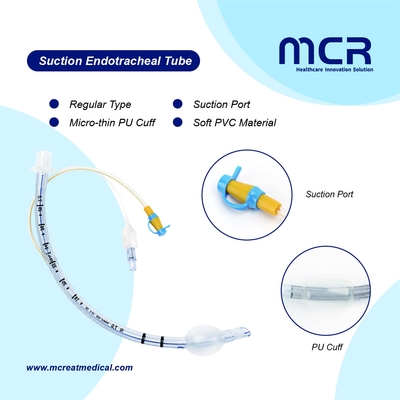 Un buen precio. Tubo endotraqueal de PVC más suave con puerto de succión en línea