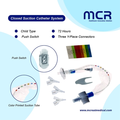 Un buen precio. Push Switch And Luer Lock Catéter de succión cerrado 72H para niños en línea