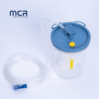 Un buen precio. 2.5L Bolsa lineal de succión médica reutilizable y contenedor para succión cerrada en línea