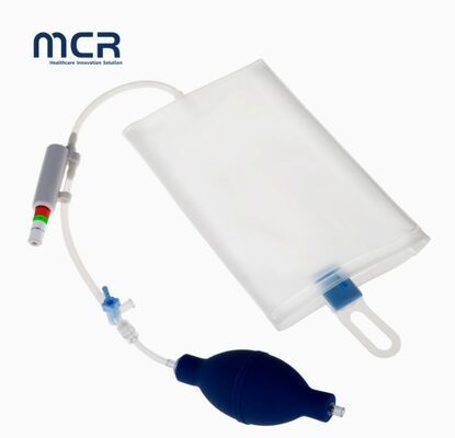 Un buen precio. 500 ml Bolsa de perfusión de 1000 ml Indicador de presión de PVC Contenedor de perfusión de líquido médico Adecuado para aplicaciones hospitalarias y clínicas en línea