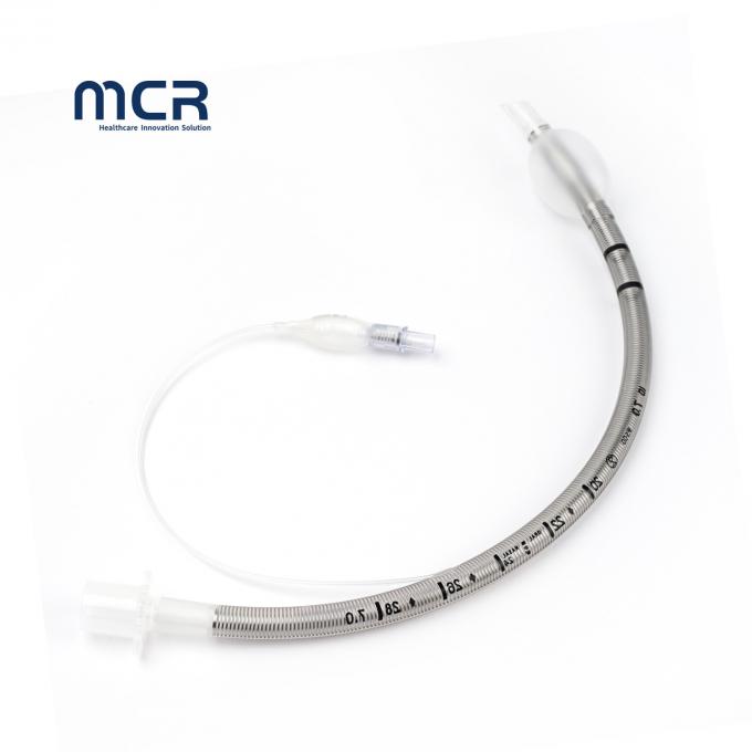 Tubo endotraqueal reforzado suave y flexible con ojo de Murphy para intubación en el hospital 0