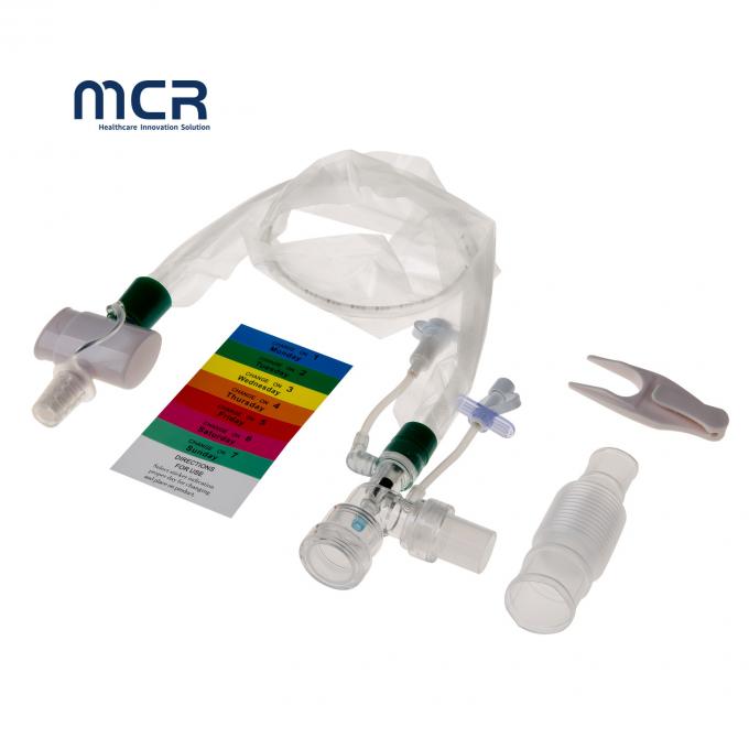 L-Piece Soft Blue Suction Tip Design Catéter/Sistema de Succión Cerrado 24H para la comodidad del paciente 0