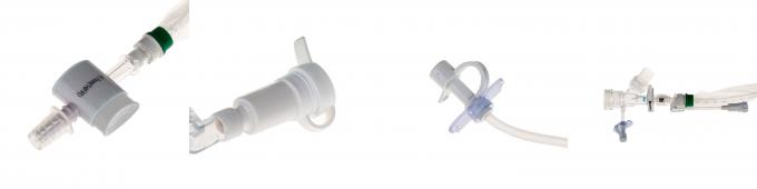 'Y' Adaptador Push Switch Catéter de succión cerrado con doble conector giratorio 0