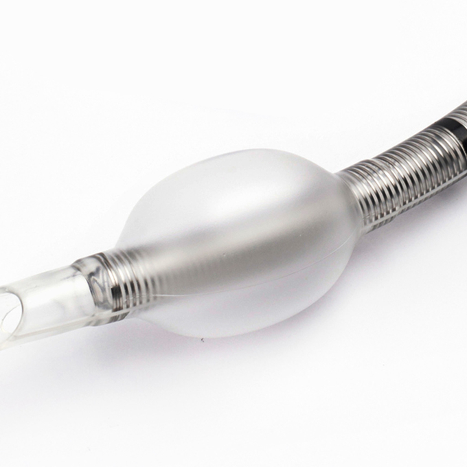 Tubo endotraqueal reforzado con manguito de PU con indicador de puerto de succión 1